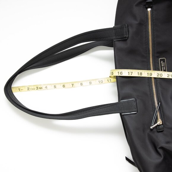 Kate Spade Weekender Tote Bag Nylon Crossbody Travel Bag Black - Picture 10 of 11